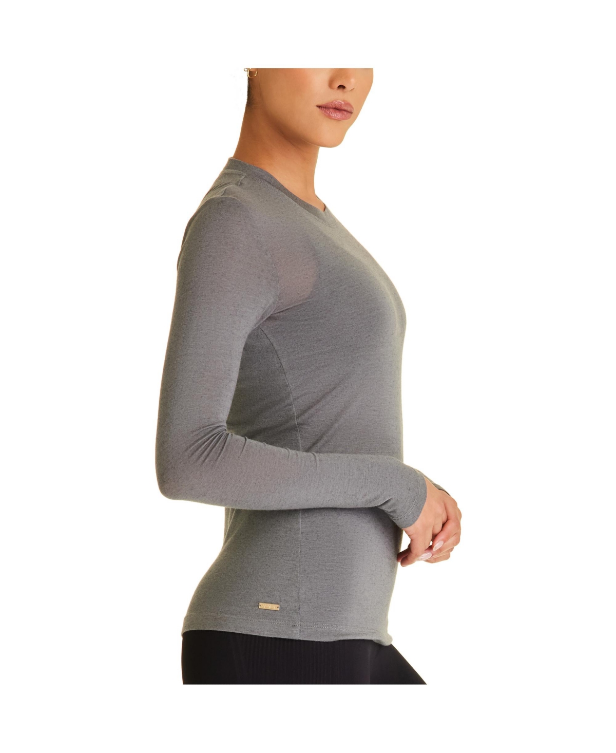Alala Adult Women Washable Cashmere Blend Long Sleeve Crew Neck Top