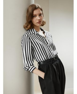 Women's The Amalfi Stripe Silk Shirt
