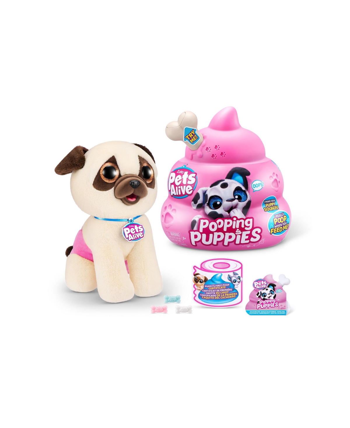 Pets Alive Zuru  Pooping Puppies Series 1 Interactive Plush In No Color