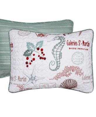 CLOSEOUT! Holiday Writing Reversible 3-Piece Quilt Set, Full/Queen