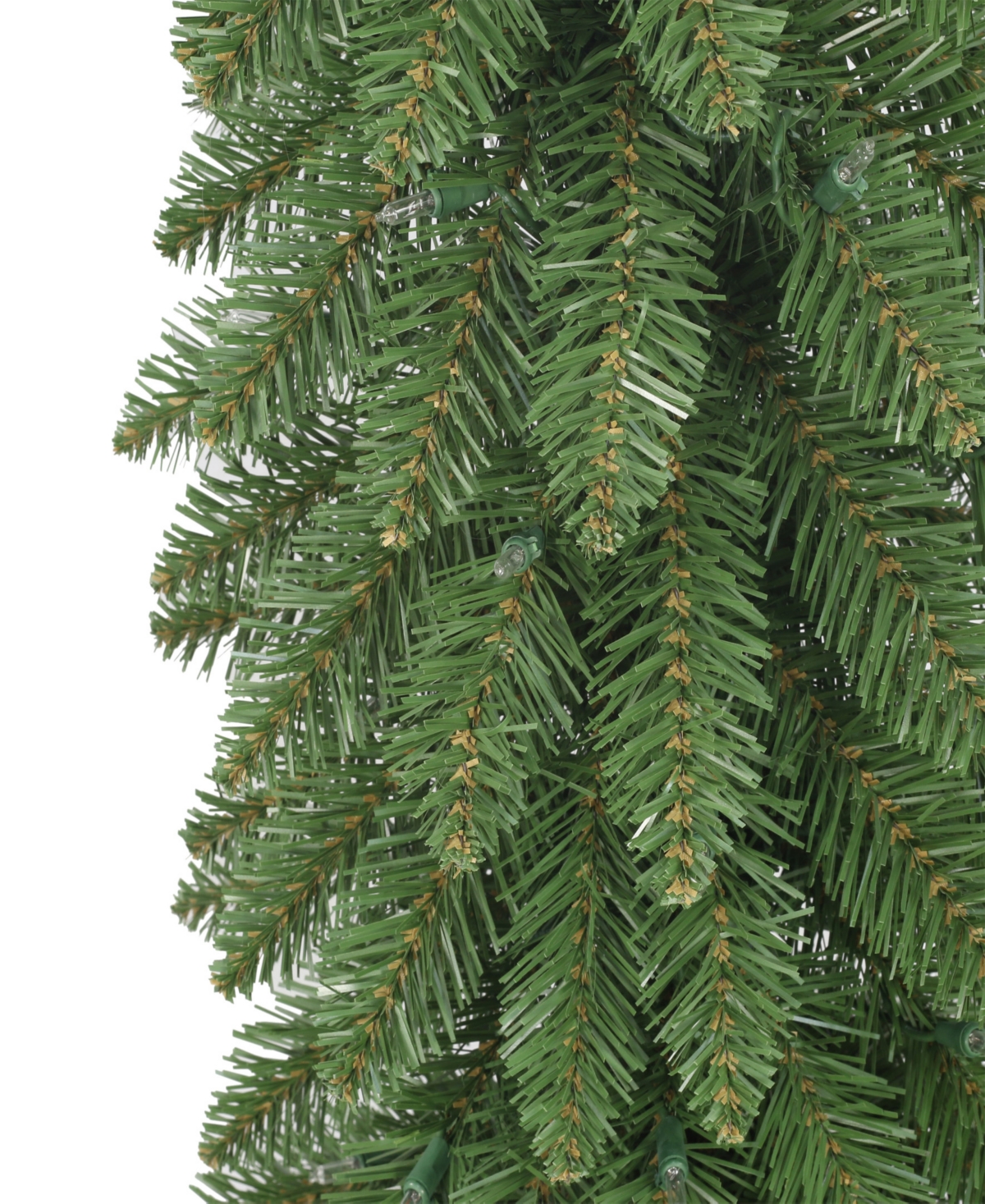 Puleo 6' Pre-lit Alpine Artificial Pencil Tree In Green
