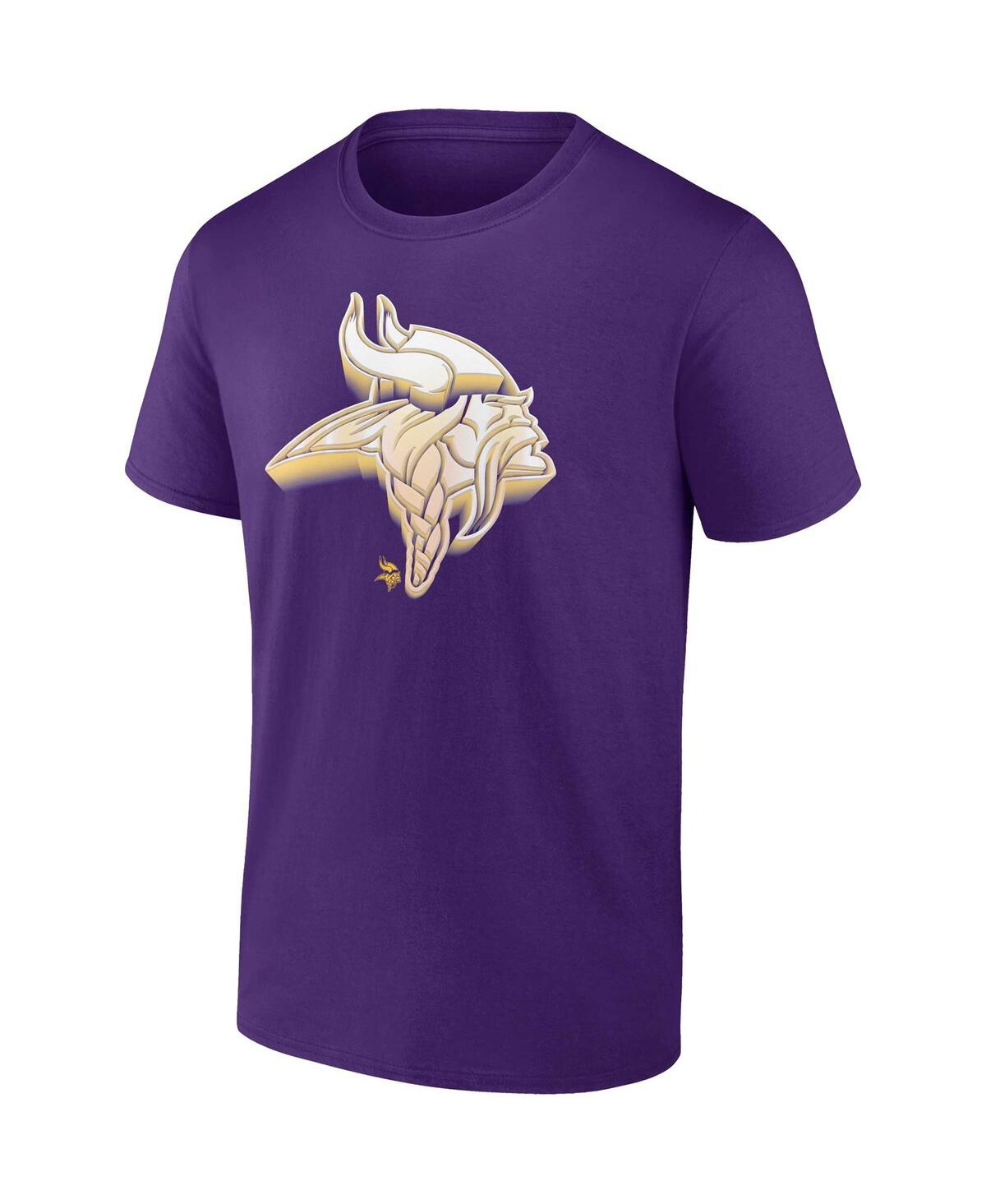 Fanatics Men's  Purple Minnesota Vikings Chrome Dimension T-shirt In Purple