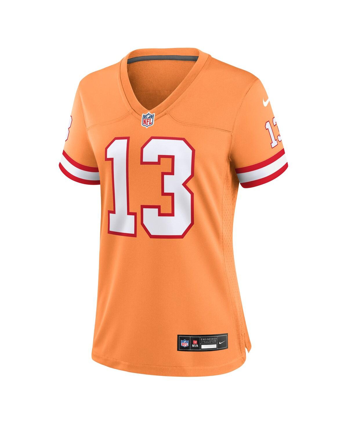Women's Nike Mike EvansTampa Bay Buccaneers Throwback Game Jersey - Orange