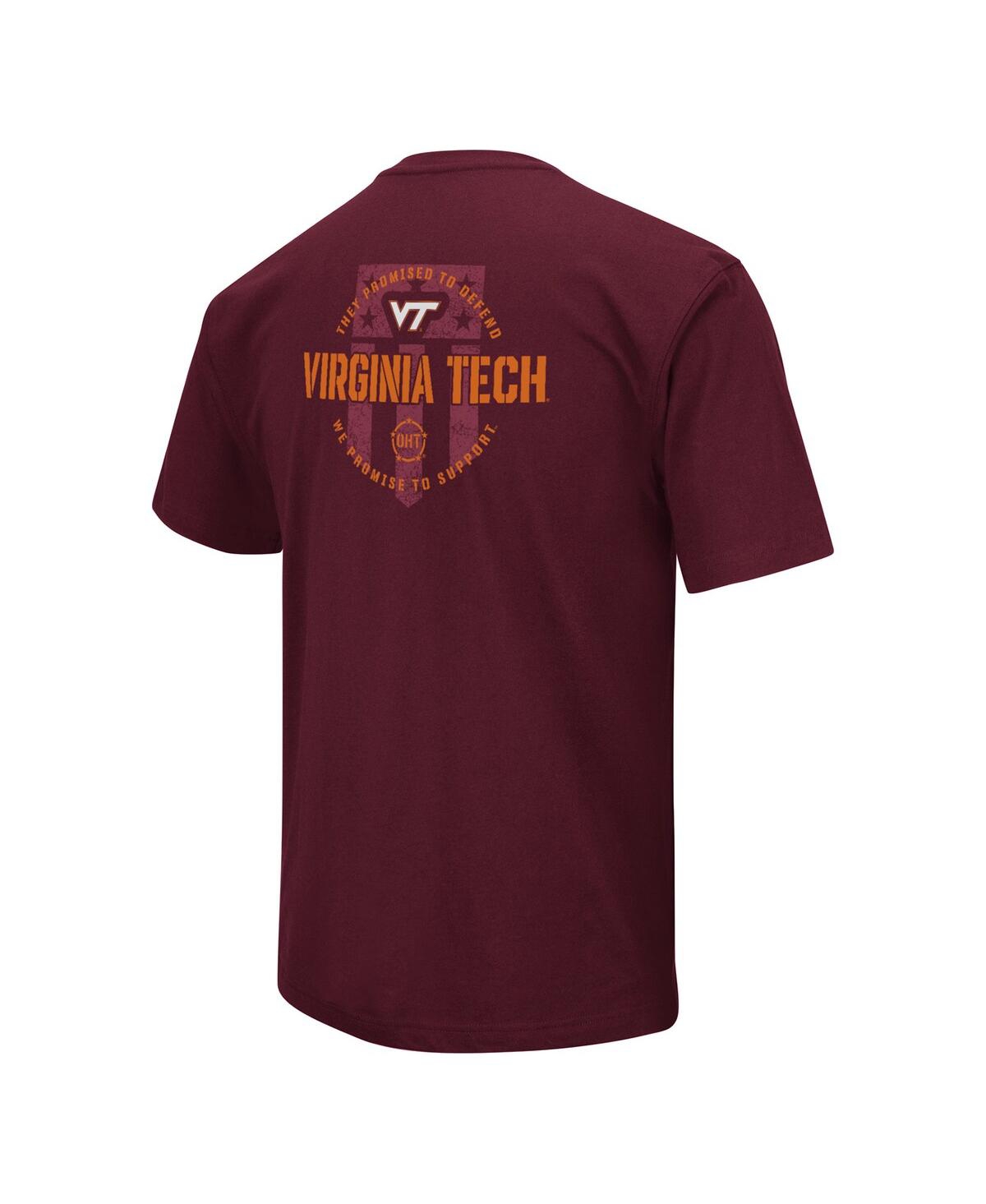 Shop Colosseum Men's  Maroon Virginia Tech Hokies Oht Military-inspired Appreciation T-shirt