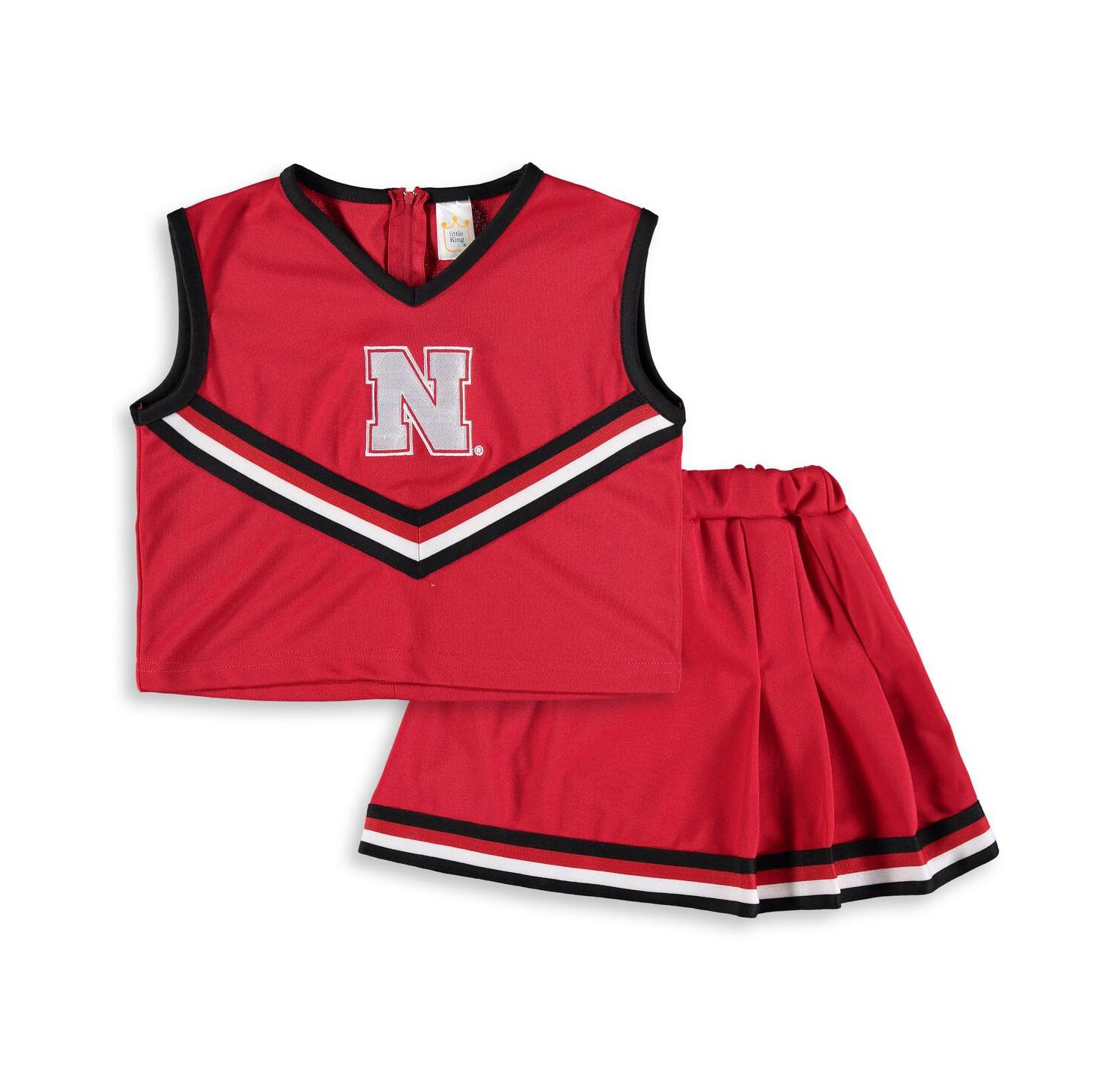 Big Girls Scarlet Nebraska Huskers Two-Piece Cheer Set