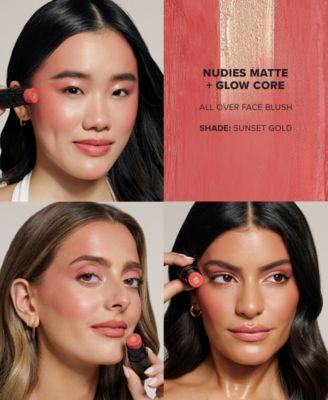 Nudies Matte + Glow Core All Over Face Blush Color, 0.2 oz.