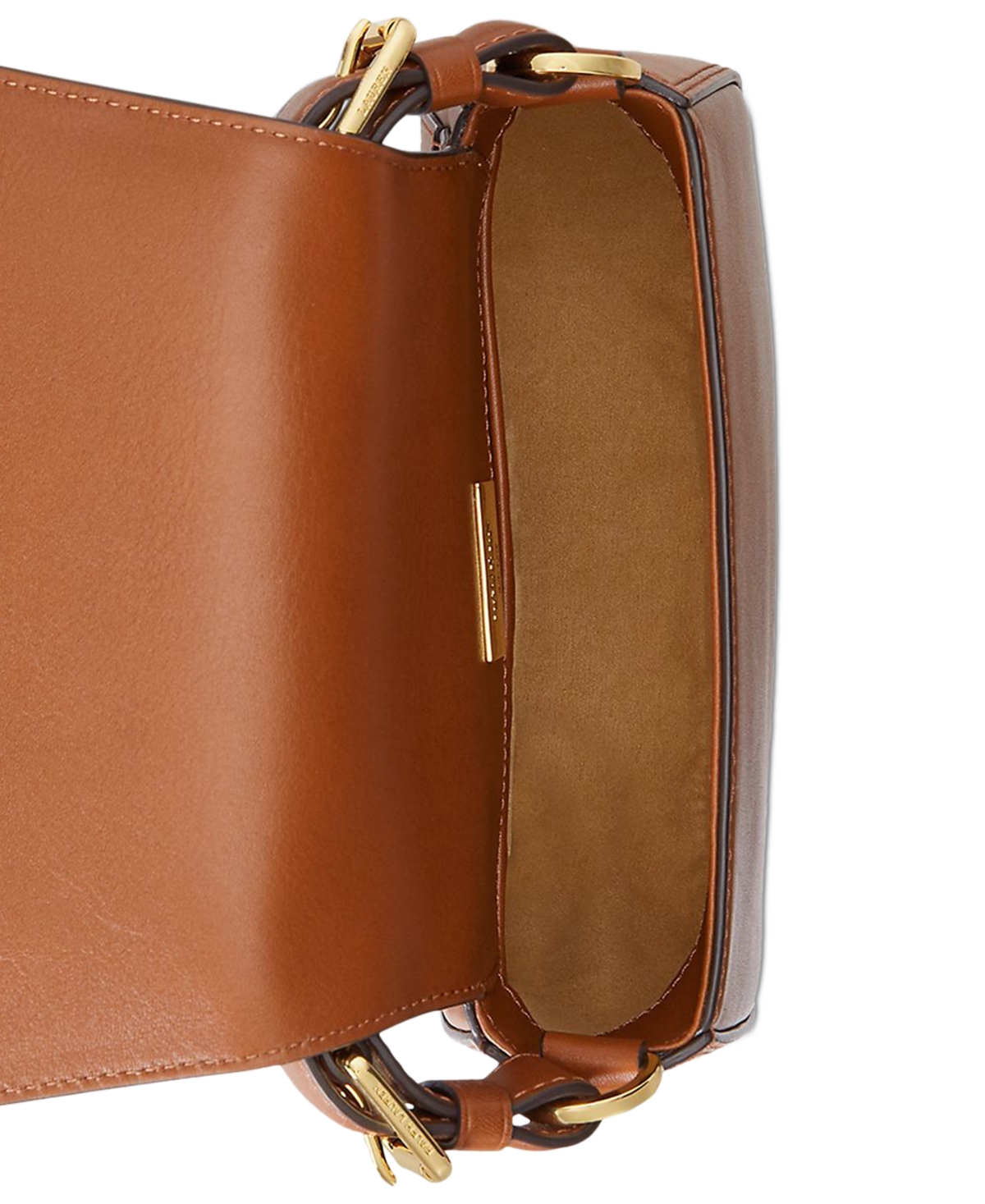 Lauren Ralph Lauren Leather Medium Tanner Crossbody Bag - Chestnut Brown