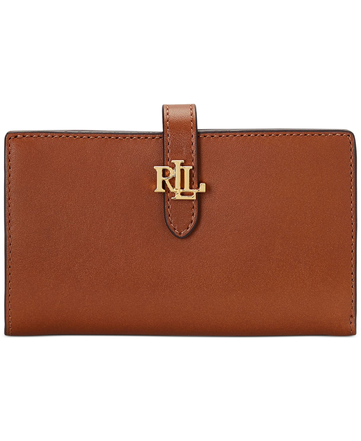 Lauren Ralph Lauren Logo Leather Wallet - Lauren Tan | Smart Closet