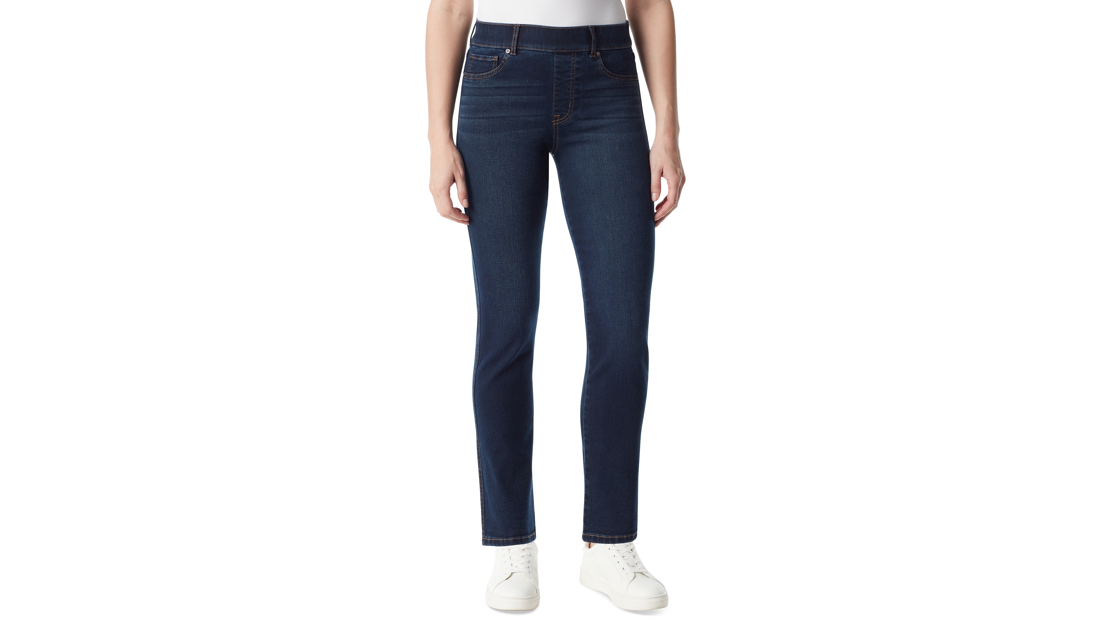 Gloria Vanderbilt Women's Shape Effect Pull-On Straight-Leg Jeans