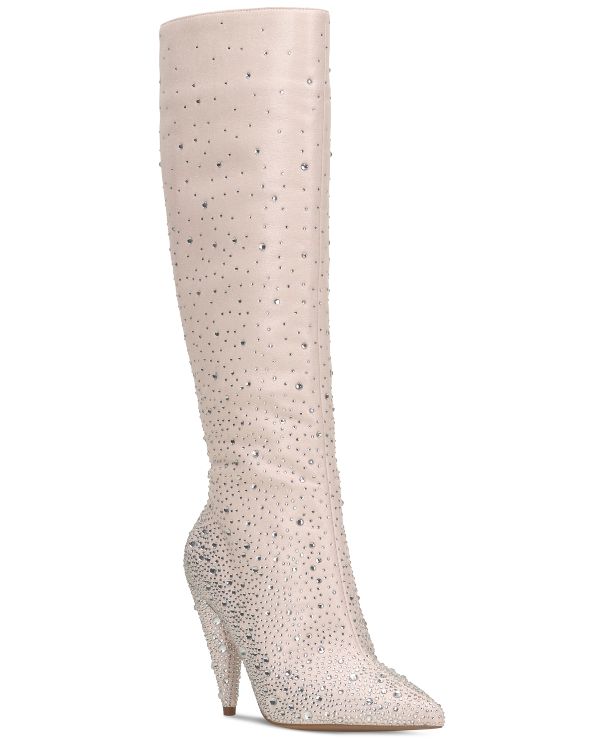 Jessica Simpson Women's Maryeli Embellished Dress Boots In Chalk Textile
