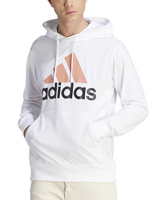 adidas Men's Essentials Regular-Fit Logo-Print Hoodie, Regular & Big ...