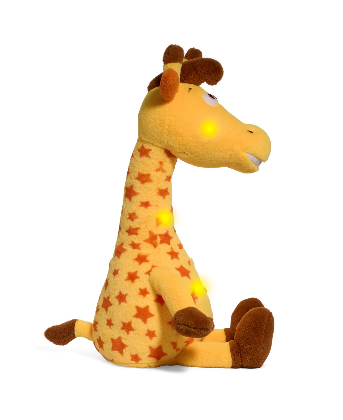 Shop Geoffrey's Toy Box 14" Toy Plush Led With Sound Giraffe Buddies, Created For Macys In Yellow