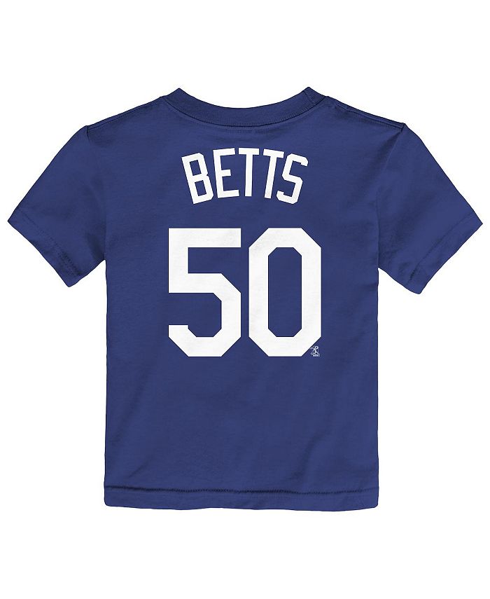 Youth Los Angeles Dodgers Mookie Betts Nike Black Name & Number T-Shirt