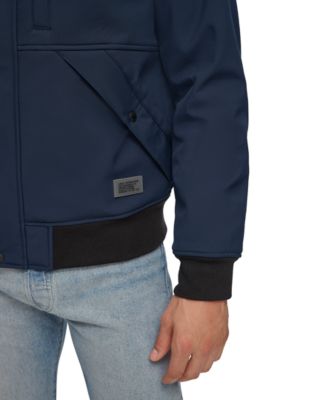 Men's Soft Shell Sherpa Lined Hooded Jacket