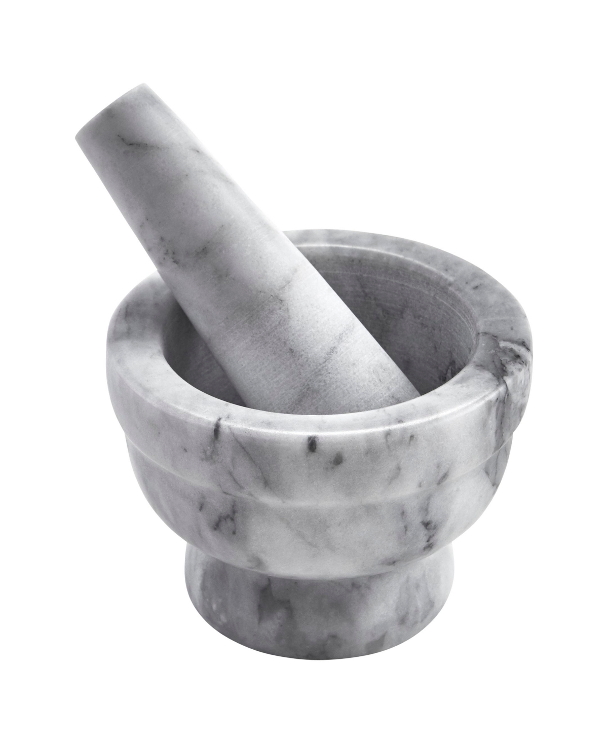 Shop Imusa 3.75" Marble Mortar In White Natural Marble