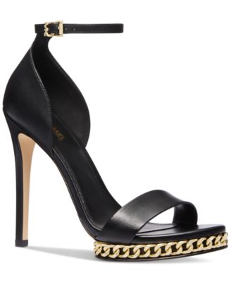 Michael Kors Jordyn Chain Embellished Ankle-Strap Dress