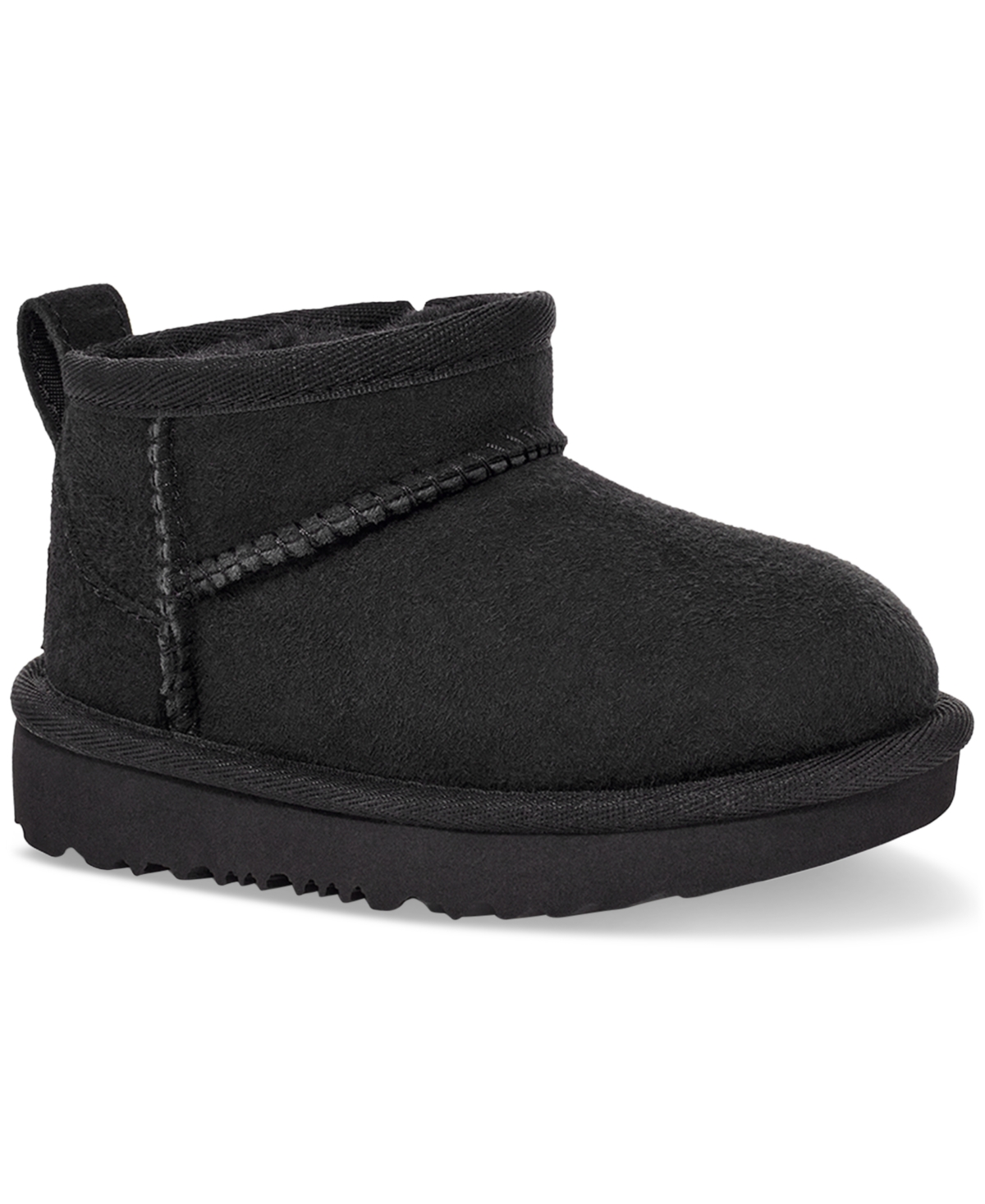 Ugg Toddler Classic Ultra Mini Booties In Black