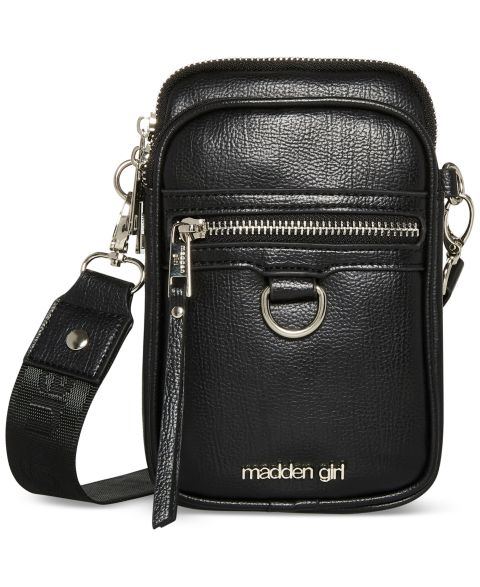 Женская сумка Madden Girl Danip North and South Crossbody, цвет: Чёрный