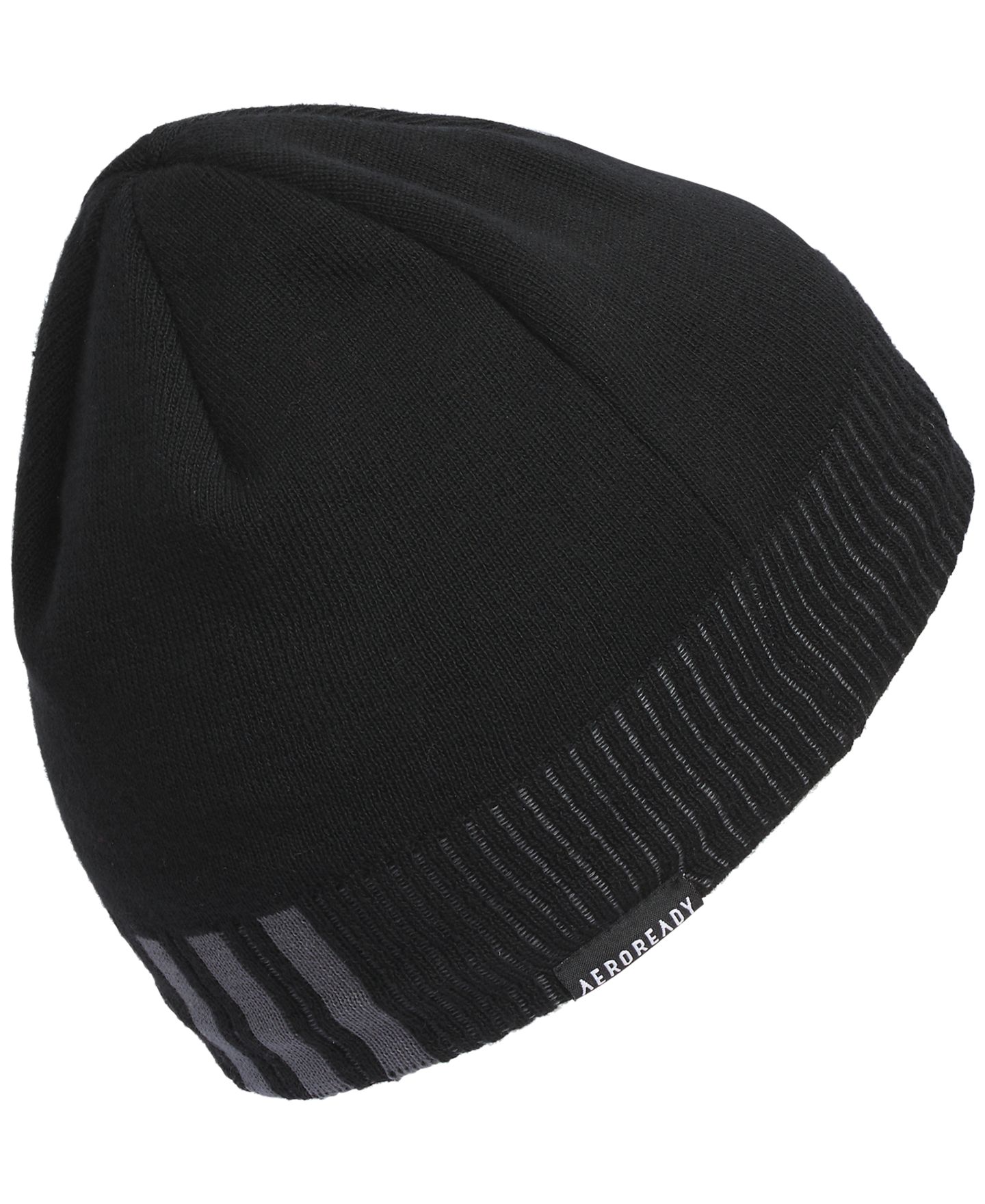 Мужская шапка adidas Creator Three-Stripe Performance Beanie, цвет: Чёрный — фото 2