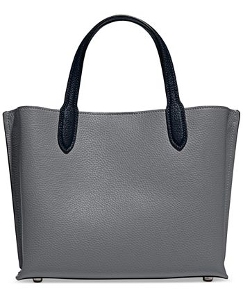 colorblock leather willow tote 24