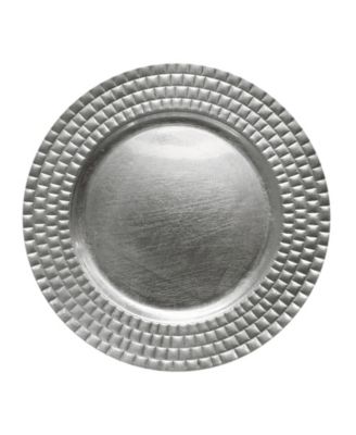 Linear Charger Plate 12 Piece Dinnerware Set, Service for 12