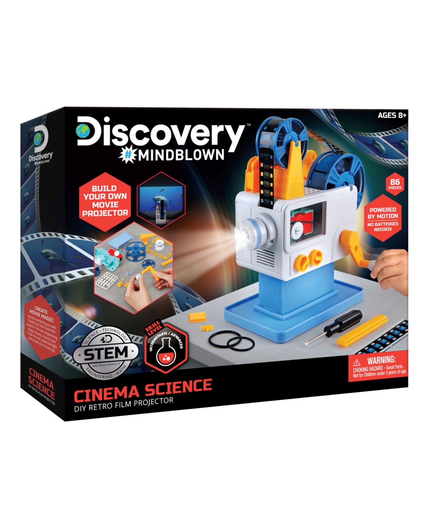 Детские игрушки Discovery #Mindblown Cinema Science DIY 83 Pieces Retro-Like Film Projector — фото 3