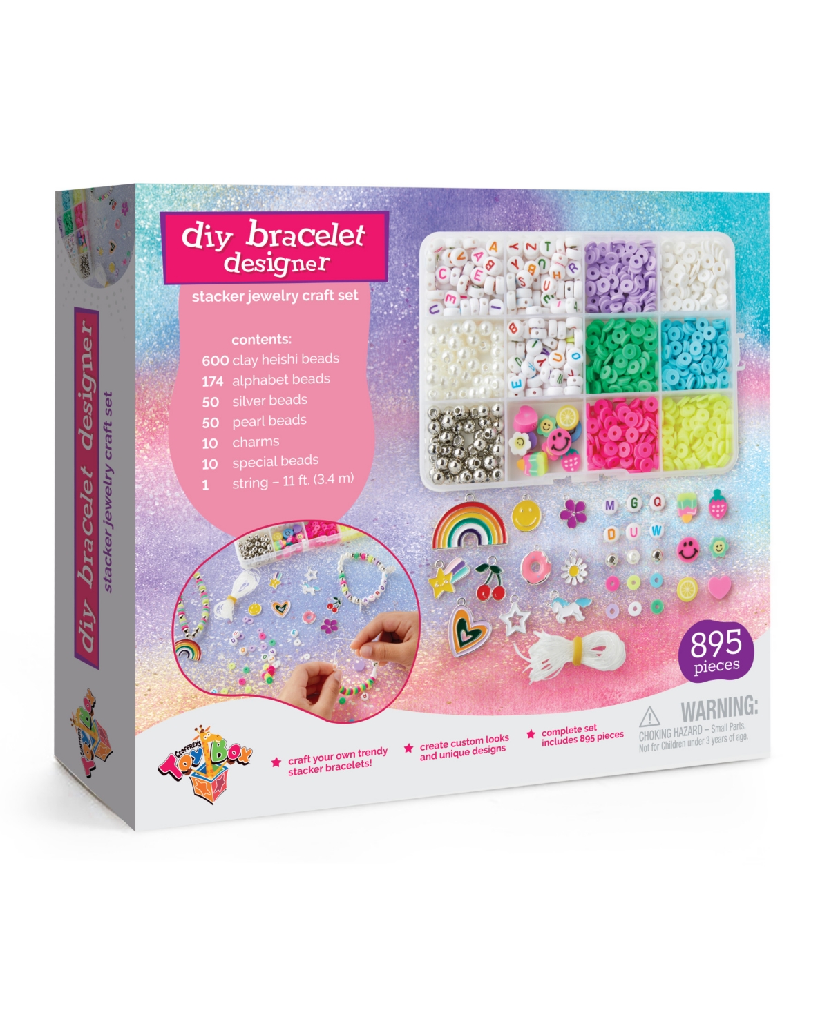 Shop Geoffrey's Toy Box Diy Beauty Set Spa 25 Pieces Craft Kit, Created For Macys In Open Miscellaneous