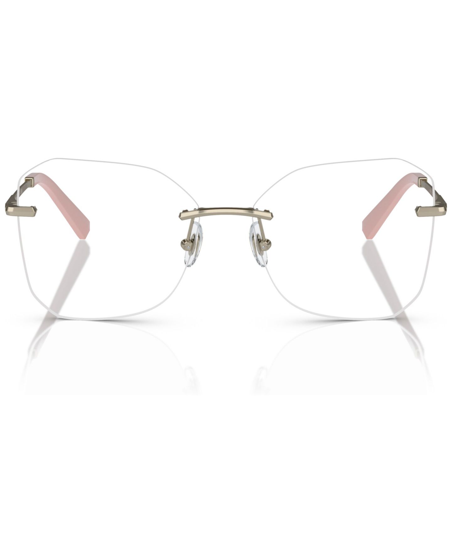 Женские очки Tiffany & Co. Woman Irregular Metal TF1150 Eyeglasses, цвет: Бледный золотой — фото 2