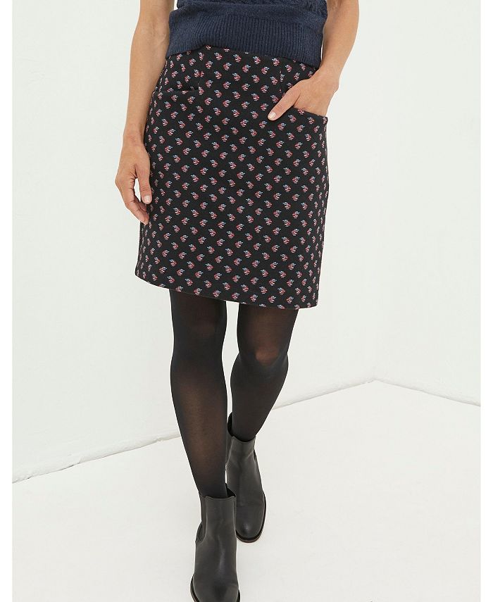 FatFace Women's Jennie Floral Geo Jersey Skirt Macy's