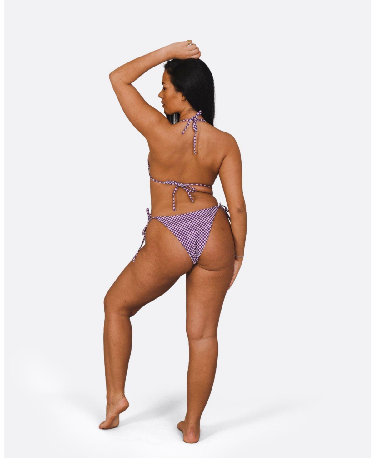 Oosc Women's Checkmate Triangle Bikini Top