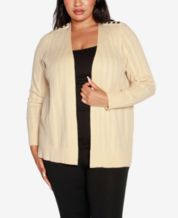 Macys plus size cardigan sweaters online