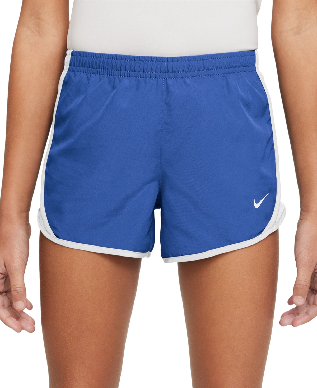 Shop Nike Big Girls Dri-fit Tempo Running Shorts In Game Royal
