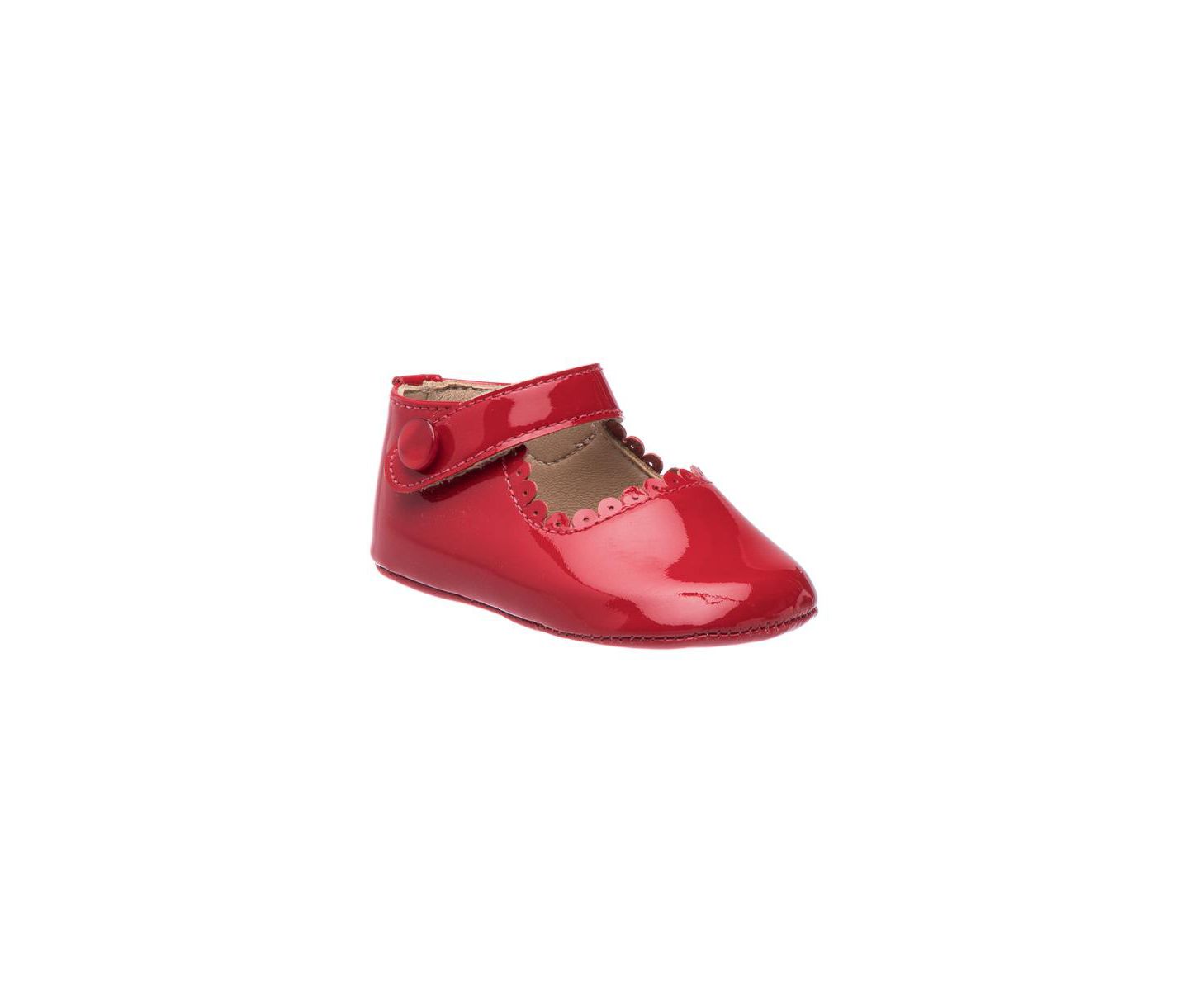 Обувь Elephantito Mary Jane Shoes для девочек-малышей, цвет: Лаковый красный — фото 2