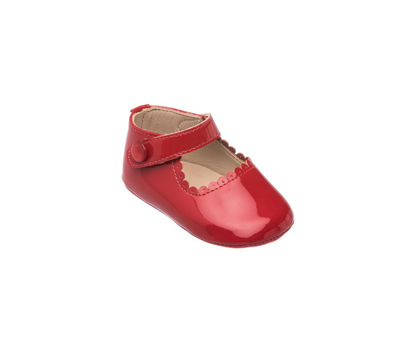 Обувь Elephantito Mary Jane Shoes для девочек-малышей, цвет: Лаковый красный — фото 1