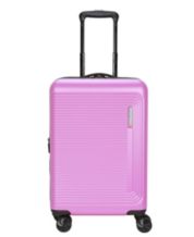 Heys pink luggage carry on pull behind hard side bag travel