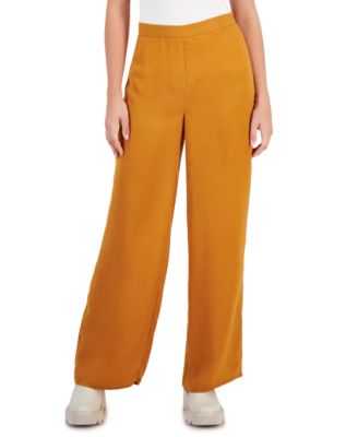 Lucy Paris - Women's Celine Wide-Leg Pull-On Satin Pants