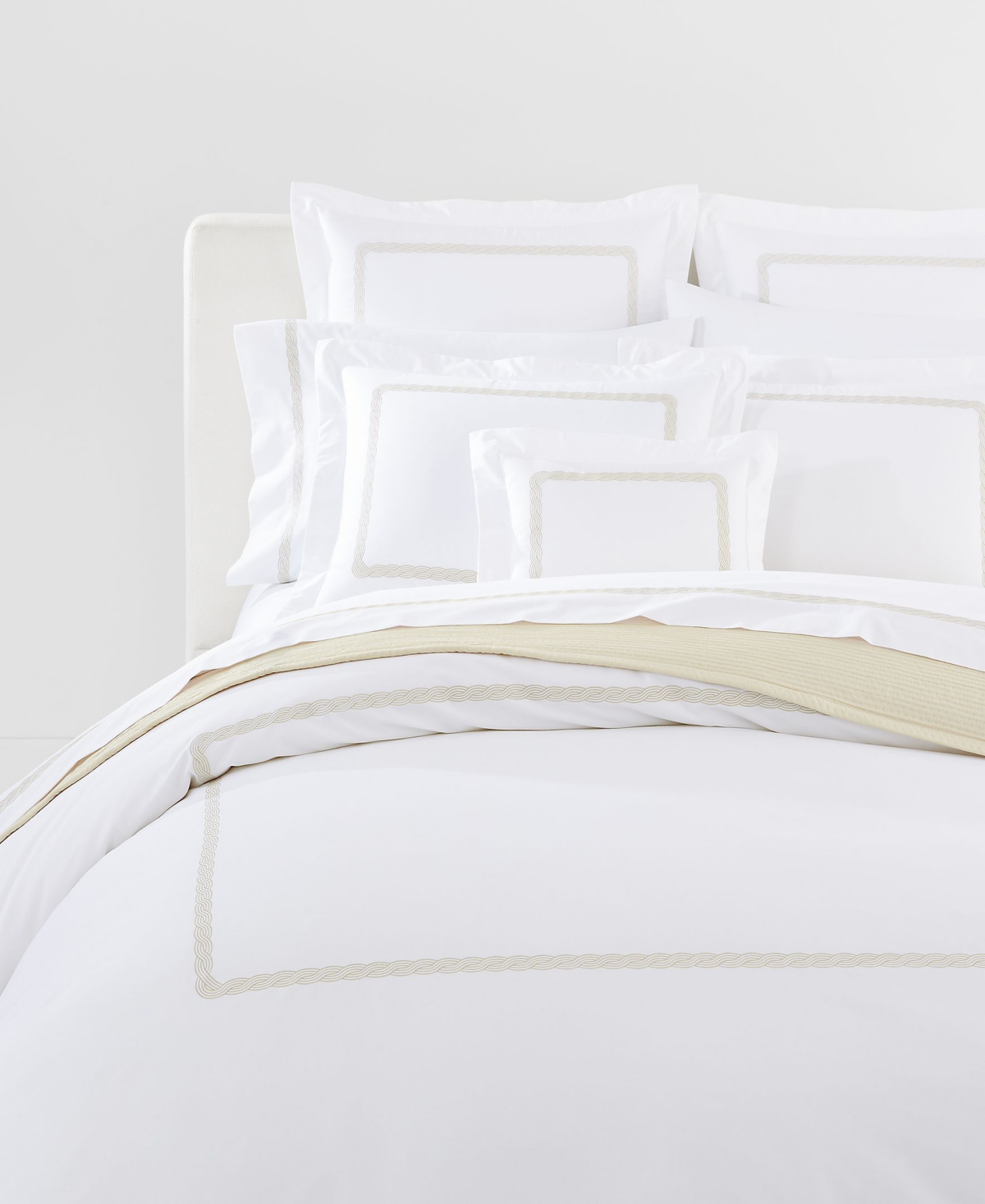 Lauren Ralph Lauren Spencer Cable Embroidery Sham, King