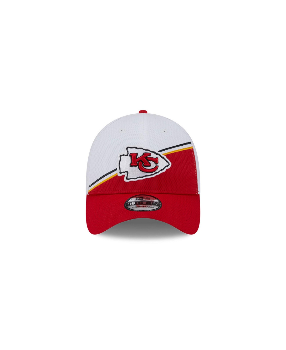 Shop New Era Men's  White, Red Kansas City Chiefs 2023 Sideline 39thirty Flex Hat In White,red