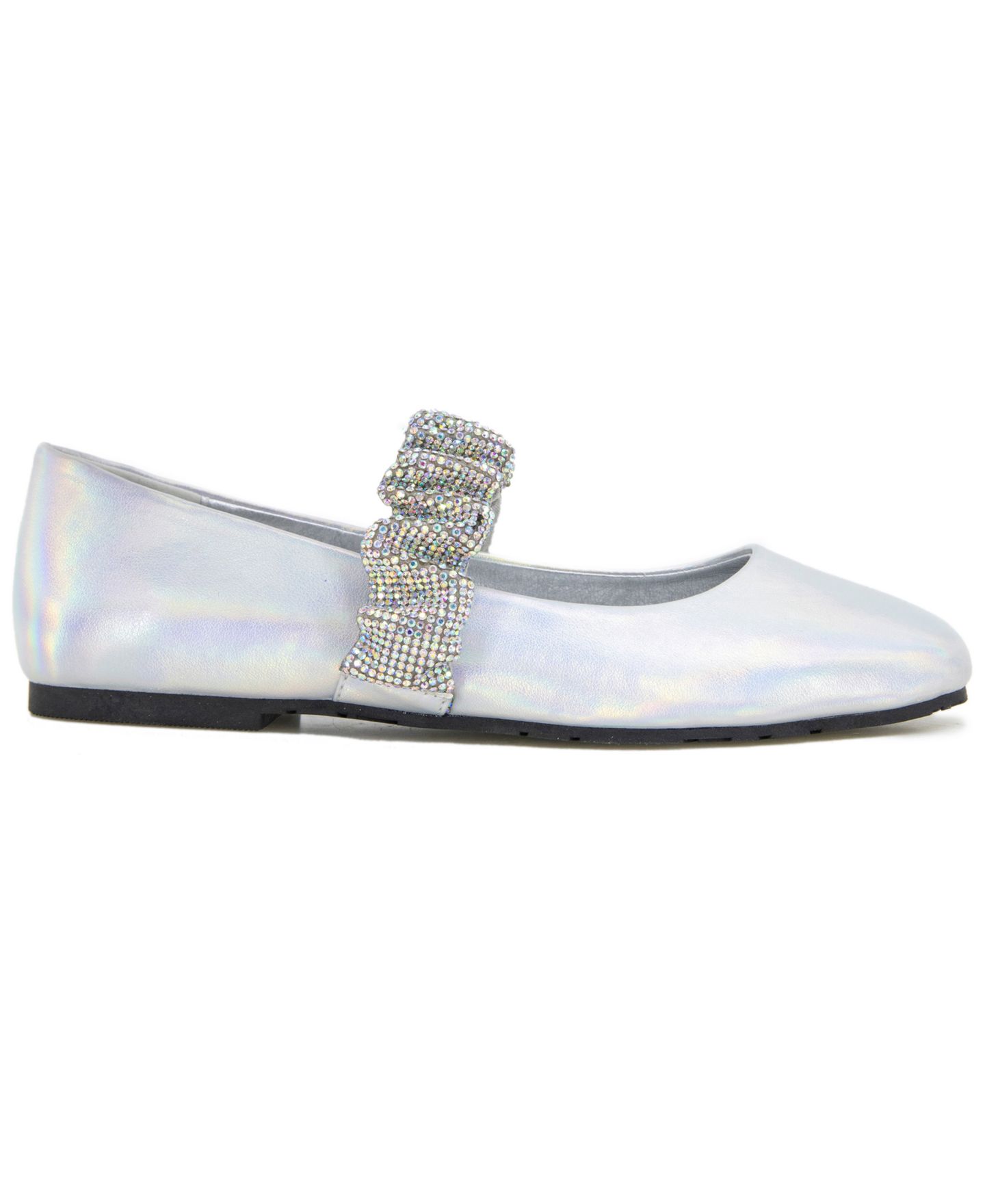 Женские балетки Kenneth Cole Reaction Elina Jewel Ballet Flats, цвет: Серебряный — фото 2