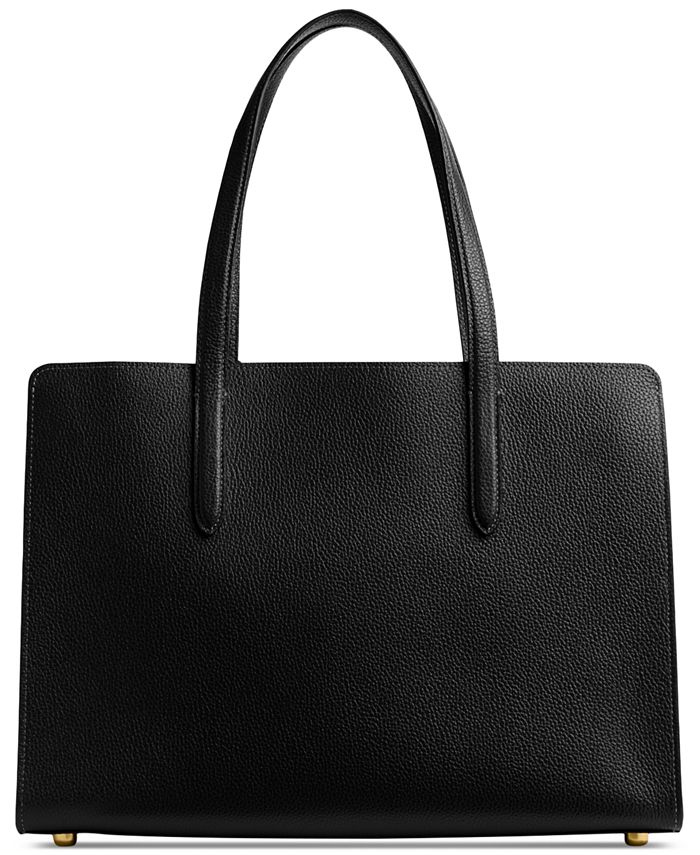 COACH Carter Polished Pebble Leather Large Carryall Macy's