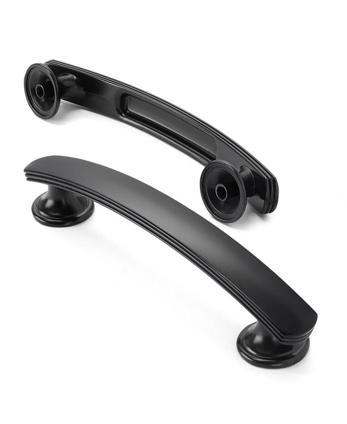 Cauldham 5 Pack Solid Kitchen Arch Pulls Handles (33/4" Hole