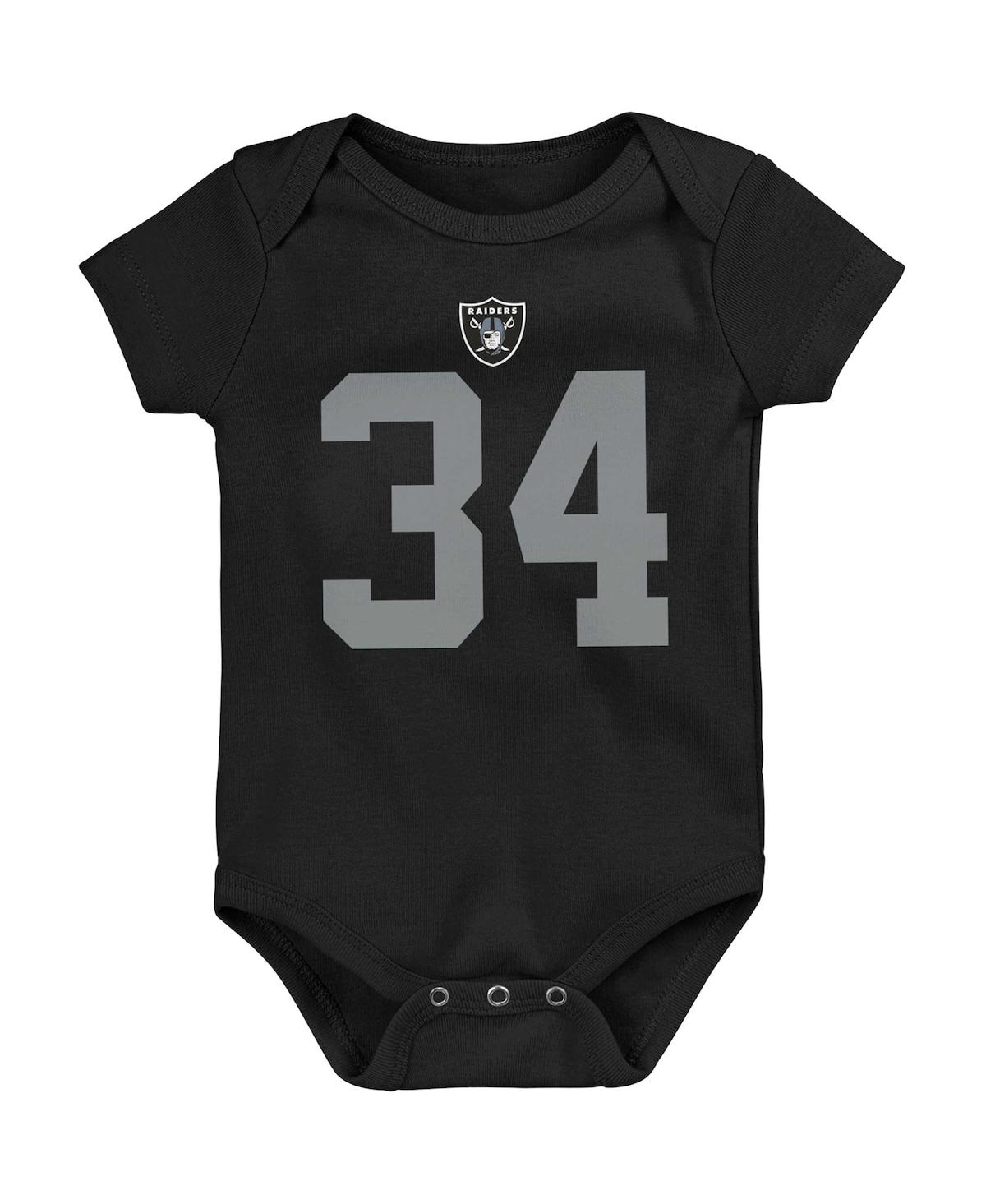 Mitchell & Ness Newborn And Infant Boys And Girls  Bo Jackson Black Las Vegas Raiders Retro Name And In Black