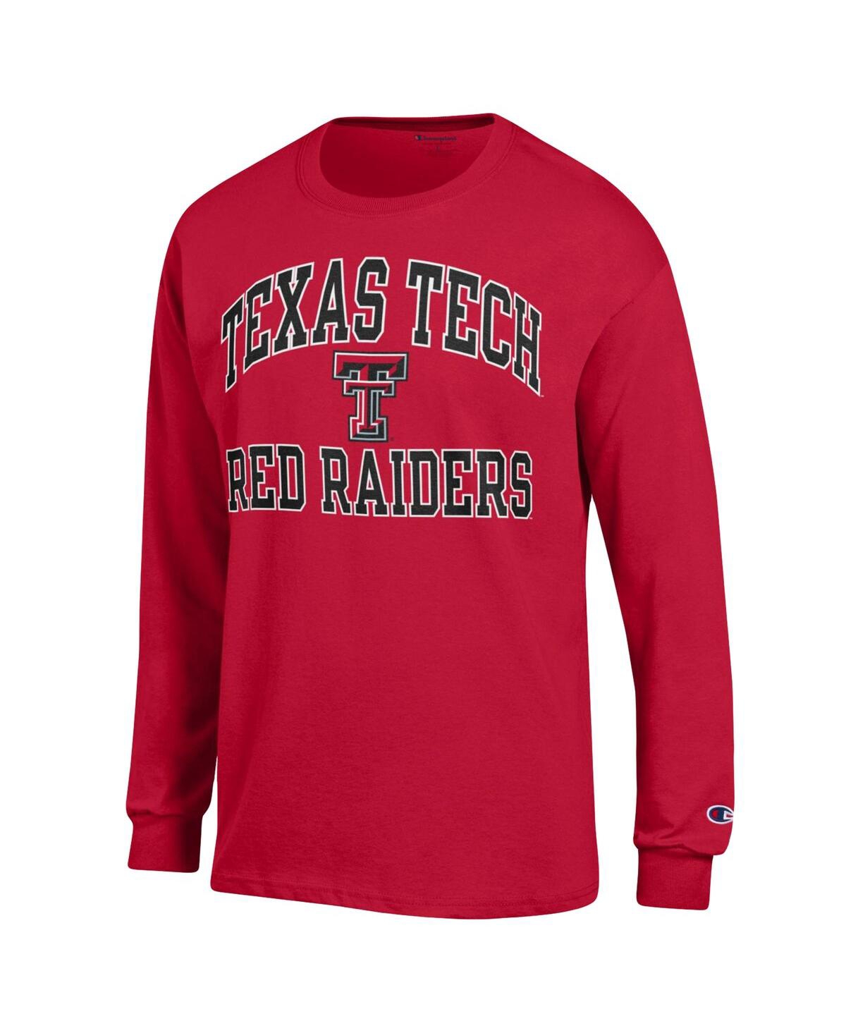 Men's ChampionTexas TechRaiders High Motor Long Sleeve T-shirt - Red