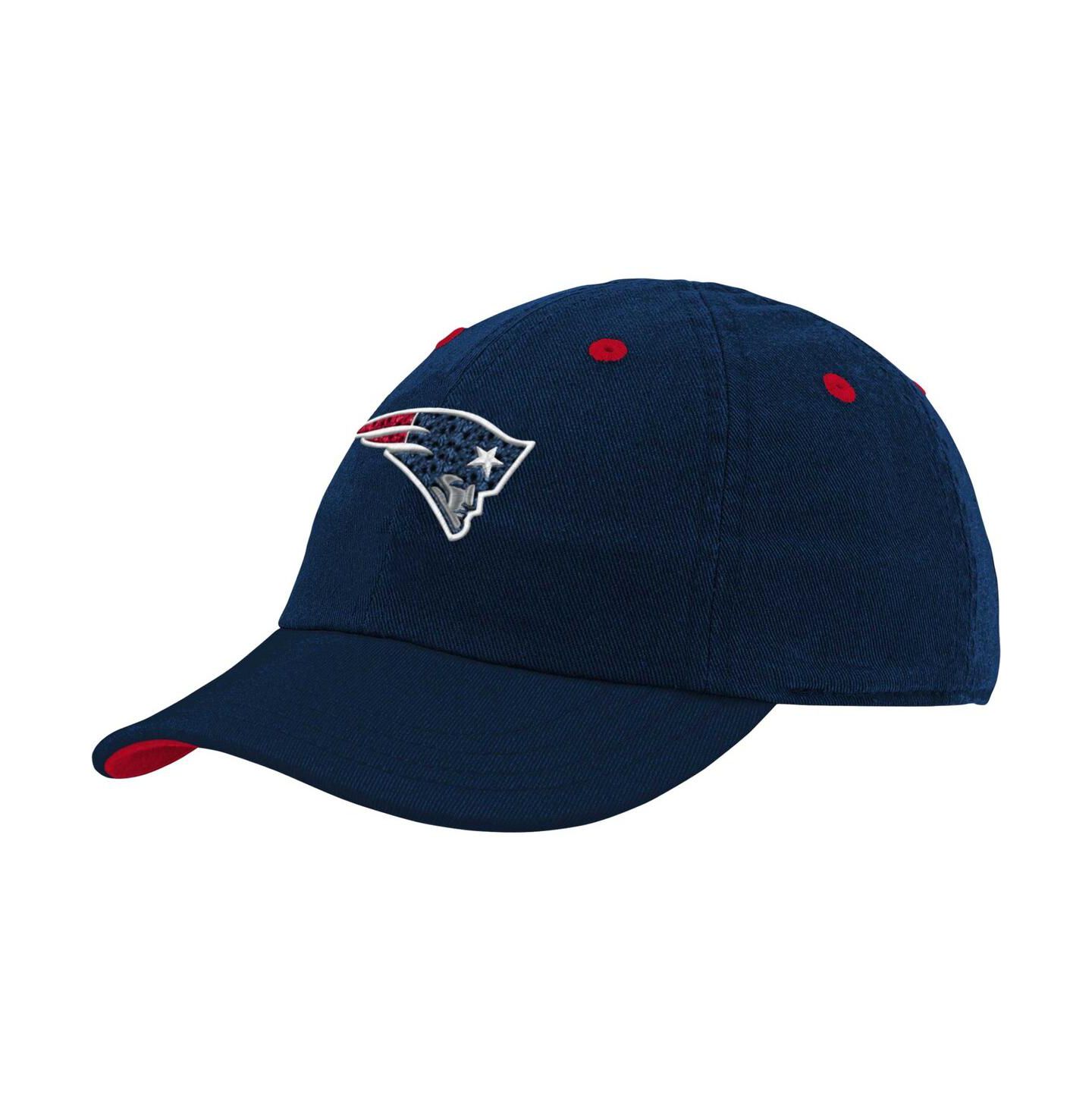 Кепка Outerstuff Navy New England Patriots Team Slouch Flex Hat для малышей — фото 2