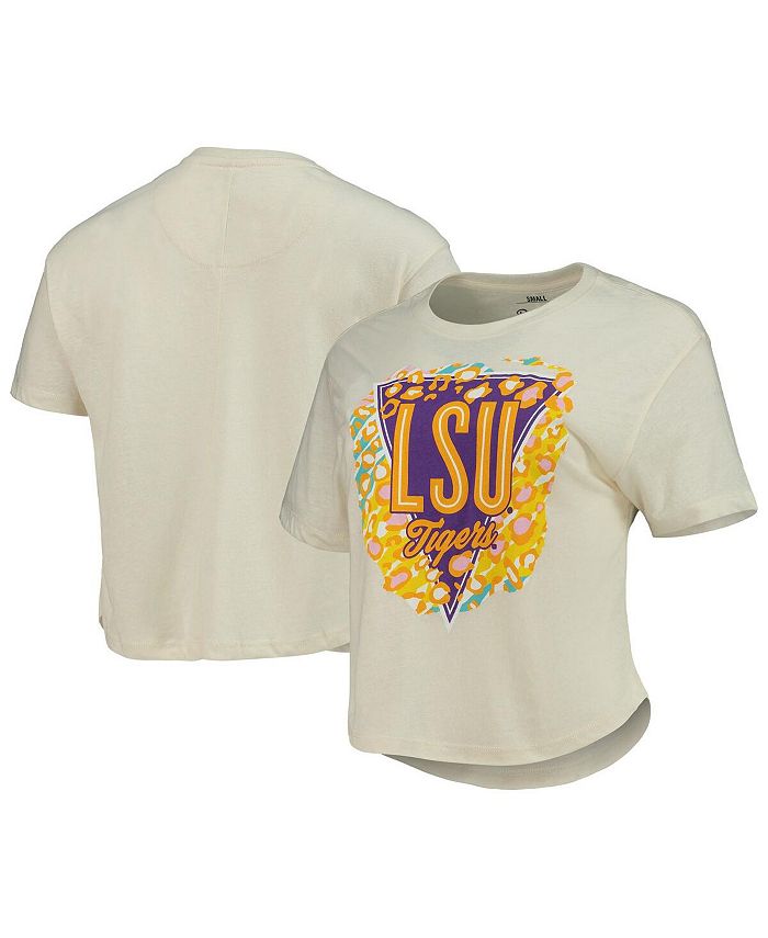 Women's Nike Black LSU Tigers Cropped Performance T-Shirt