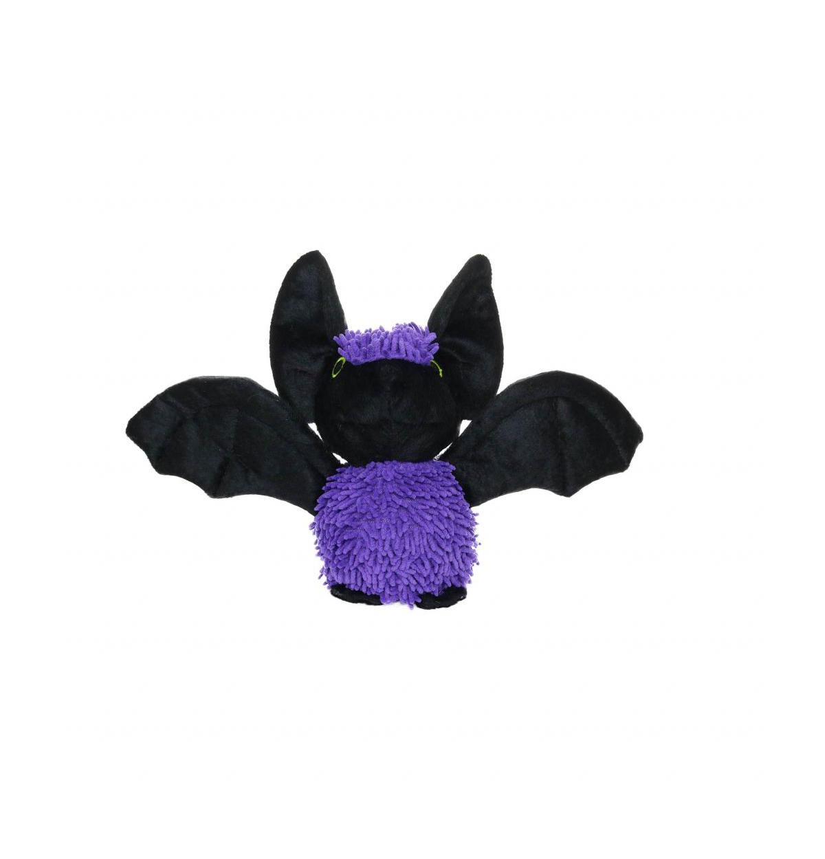 Microfiber Ball Med Purple Bat, Halloween Dog Toy - Purple