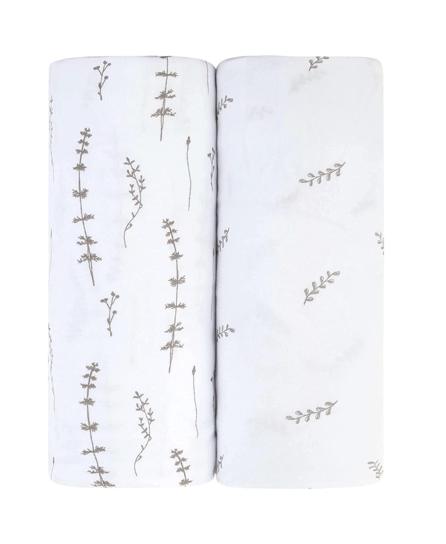 Baby Changing Pad Cover - Cradle Sheet 100% Combed Jersey Cotton