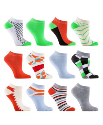 Women's Multicolor Ankle Socks 12 Pack
