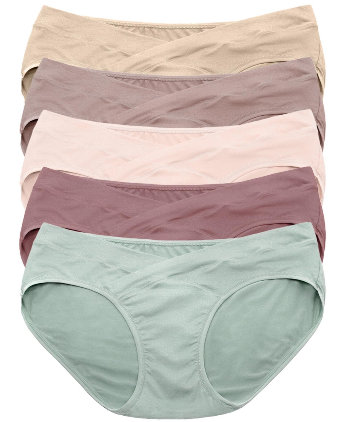 Maternity Under-the-Bump Bikini Underwear (5-Pack) - Assorted Neutrals