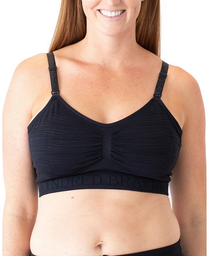 Kindred Bravely Sublime Hands Free Pumping Bra  Patented All-in-One Pumping  & Nursing Bra with EasyClip Regular Large Beige